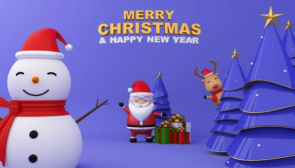Mutlu Noeller ve mutlu yıllar, 3D çizim.