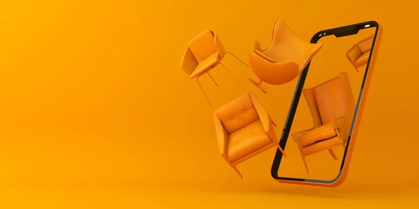 Çevrimiçi Alışveriş Mobilyaları, Mobil Uygulama, 3D oluşturma.