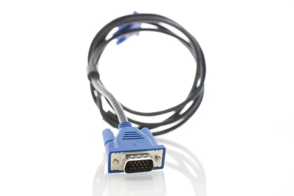 VGA-connector geïsoleerd op witte blackground — Stockfoto