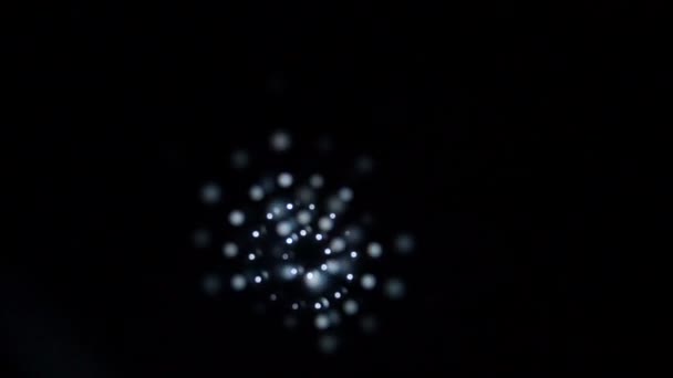 Blinkende Scheinwerfer, gleichmäßige Bewegung des Lichts — Stockvideo