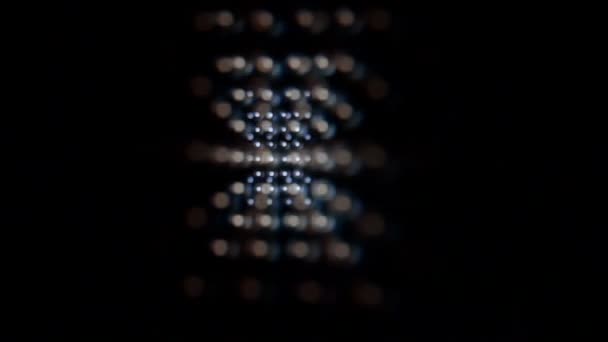 Reflektory, płynny ruch światło migające — Wideo stockowe