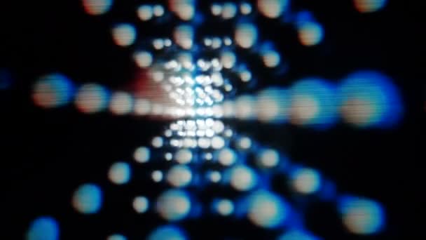 Projecteurs clignotants, mouvement lisse de la lumière 