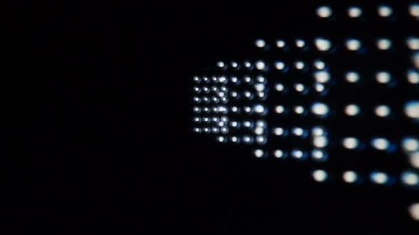 Projecteurs clignotants, mouvement lisse de la lumière 