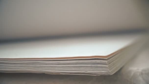 Stack of paper — Stock Video