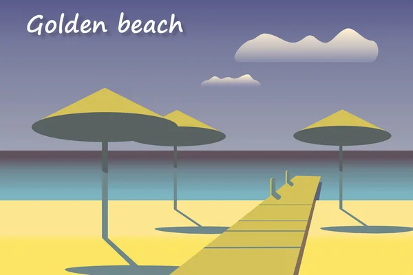 Denizin öğleden sonra kumsalda