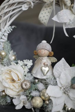 Işık içerisine kristal kütle dekorasyonları