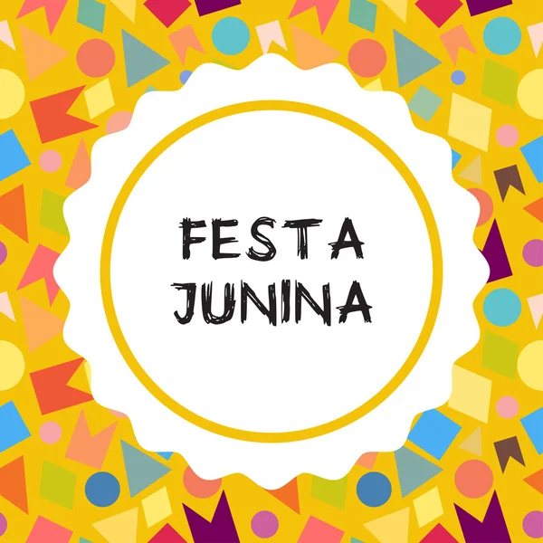 Jaskrawe wektorowe ilustracje Festa Junina Brazil Festival. — Wektor stockowy