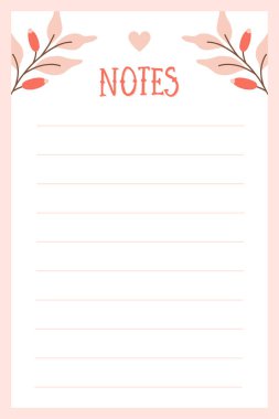 Sevimli vektör notları Noel kışı tasarımında boş.