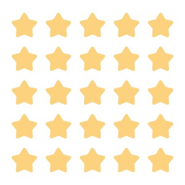 Planlayıcı ve bulet günlüğü yıldız çıkartmaları koleksiyonu. Vektör yıldızları kümesi.