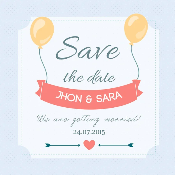 Save the date — Stock Vector