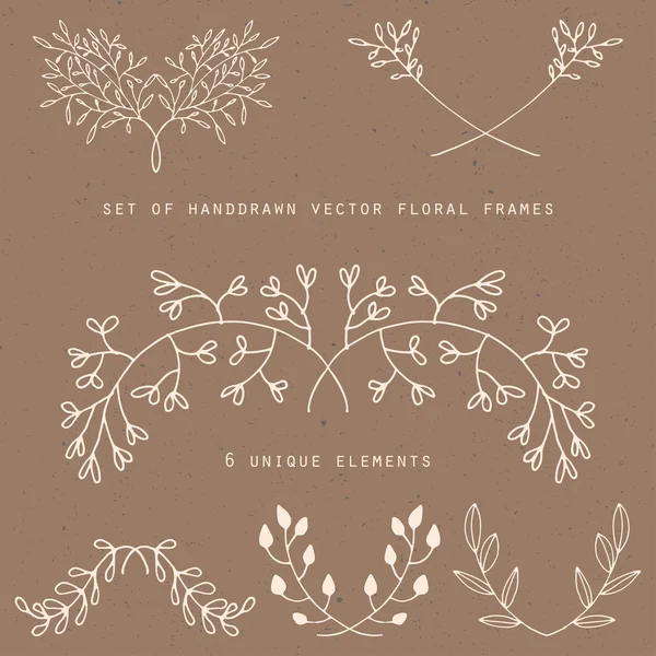 Floral borders — Stock Vector