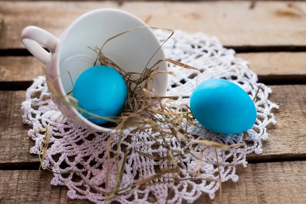 Wielkanocne jaja kompozycji zdjęć — Zdjęcie stockowe