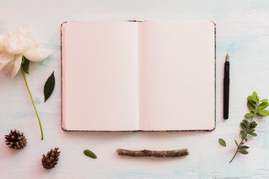 Kimlik ve zanaat mockup Retro filtre efekti ile ayarla