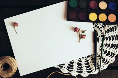 Rahat boş a4 sayfası mockup