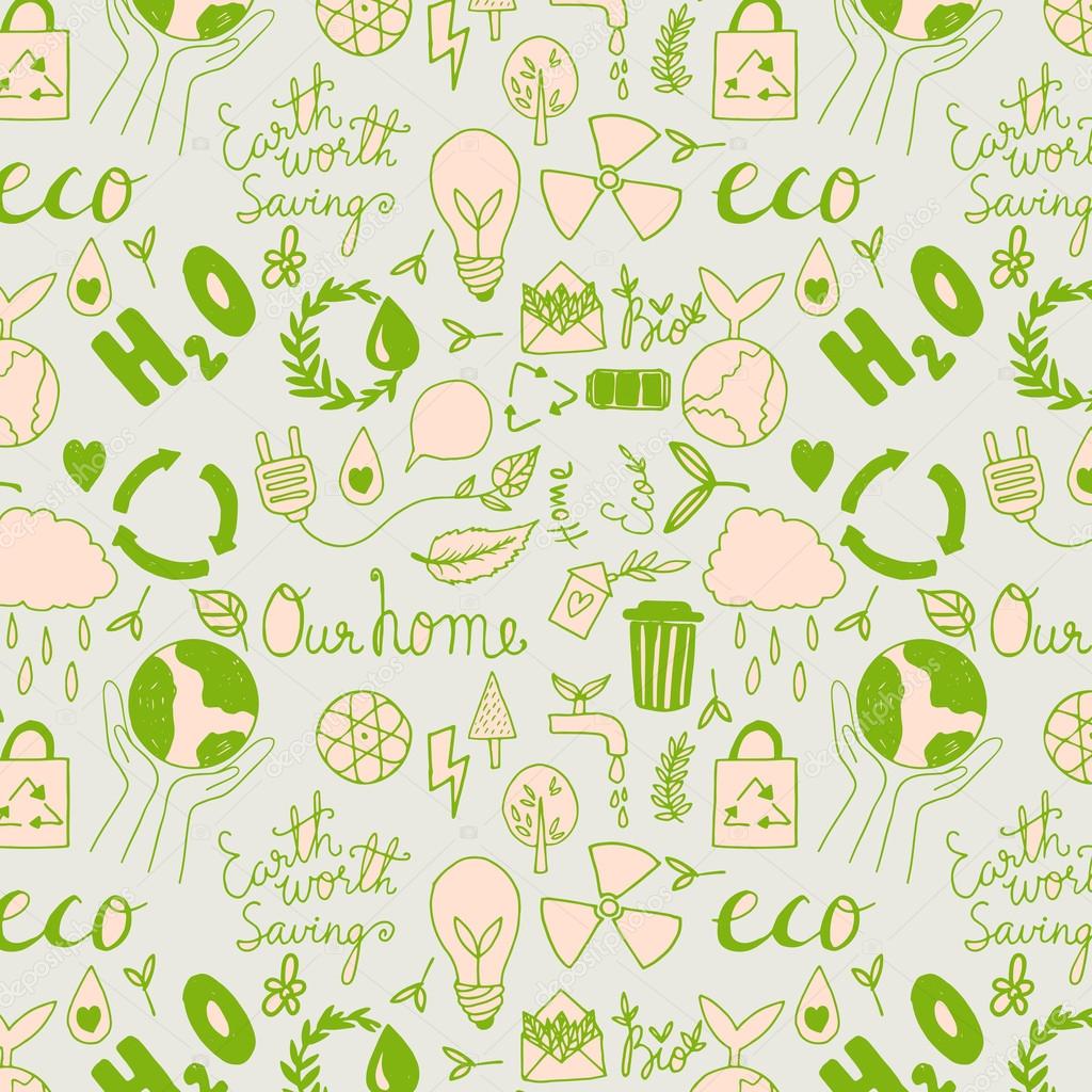 seamleass eco friendly pattern.