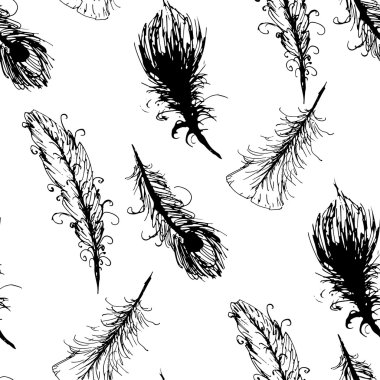 tüylerin soyut deseni .