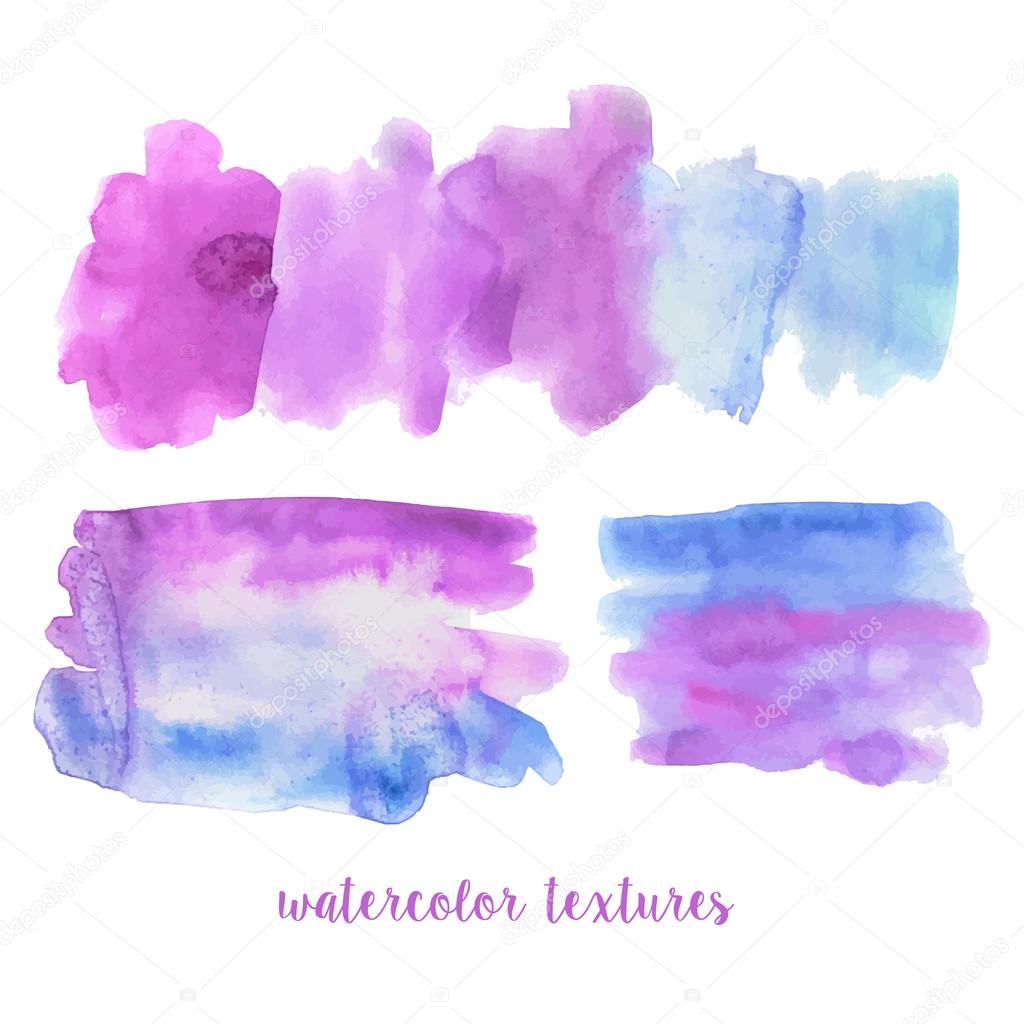 Abstract watercolor textures, backgrounds