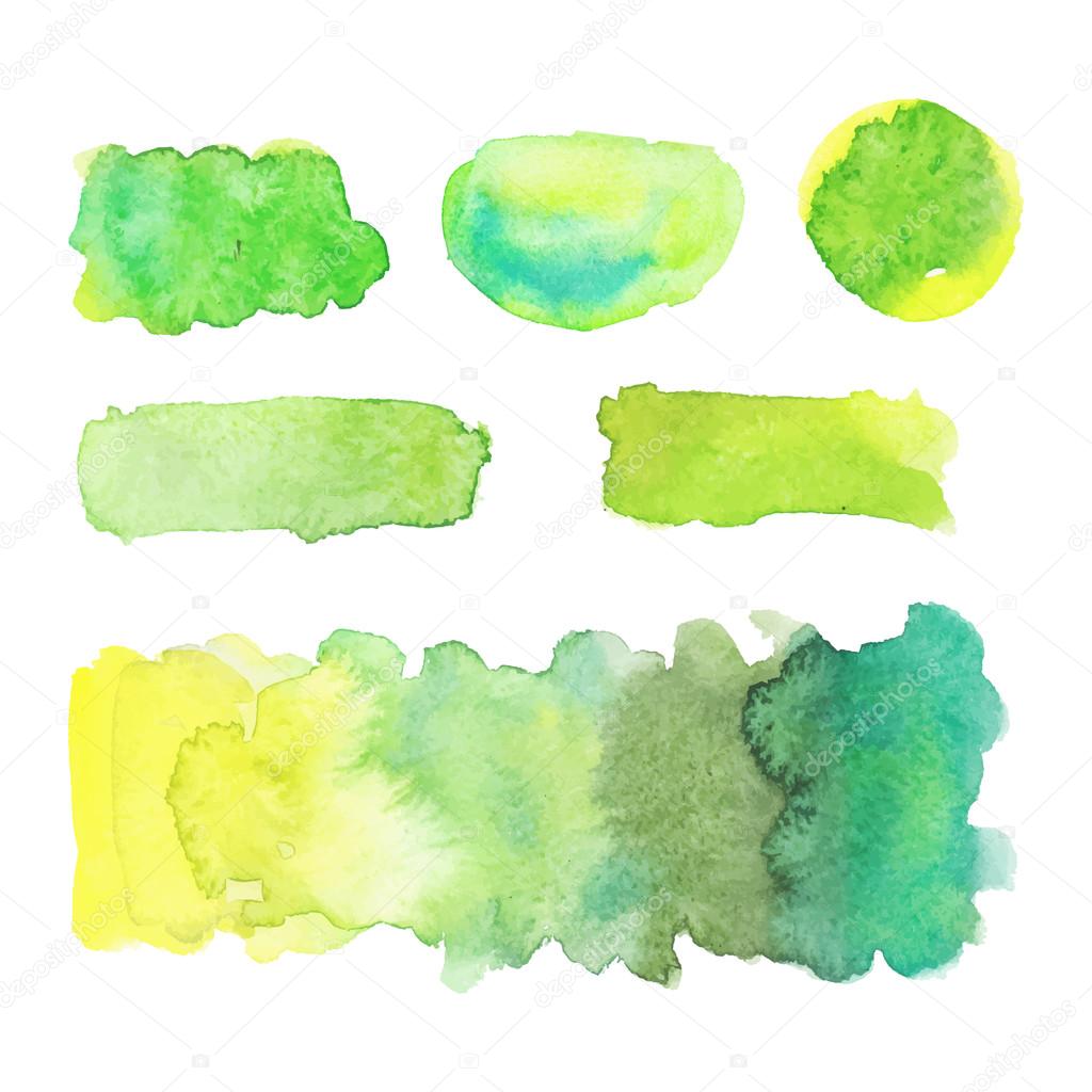 Abstract watercolor textures, backgrounds