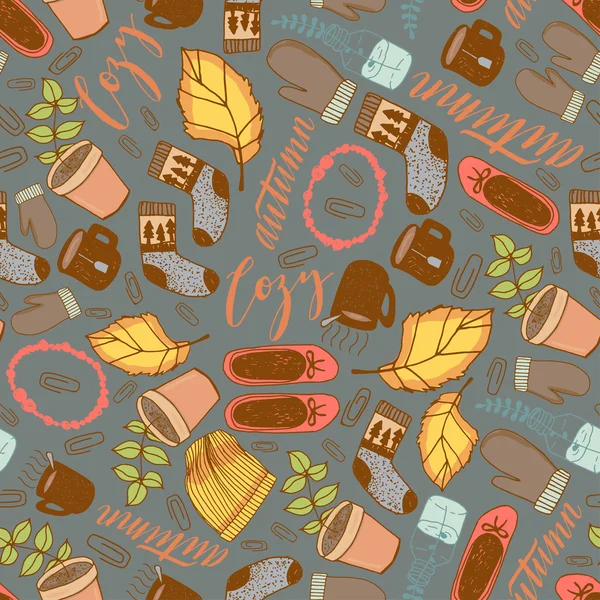 autumn, fall seamless pattern.