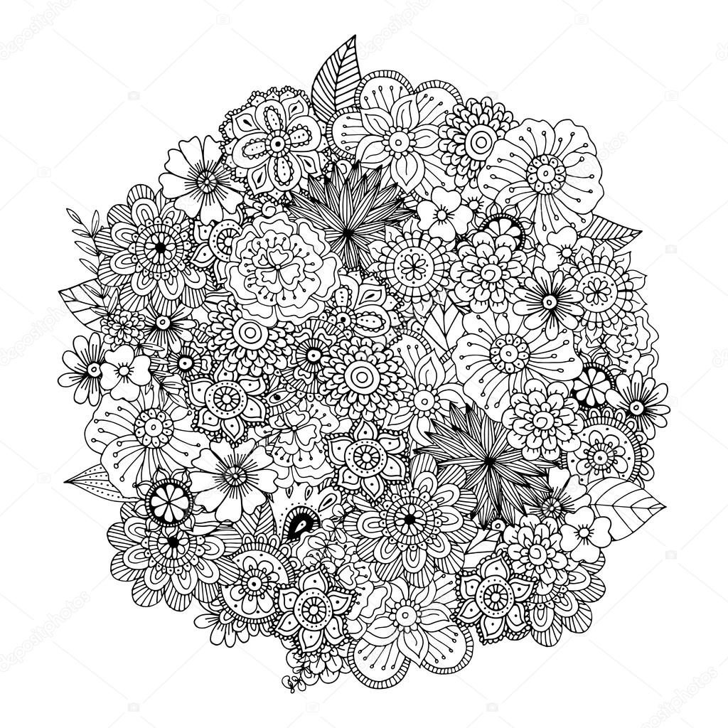 abstract lace floral background