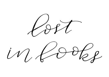 El vektör yazı çekilmiş. Motive edici modern hat