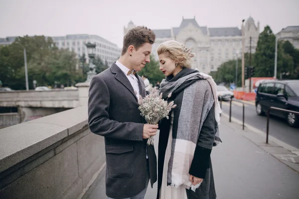 Dia do casamento em Budapeste — Fotografia de Stock