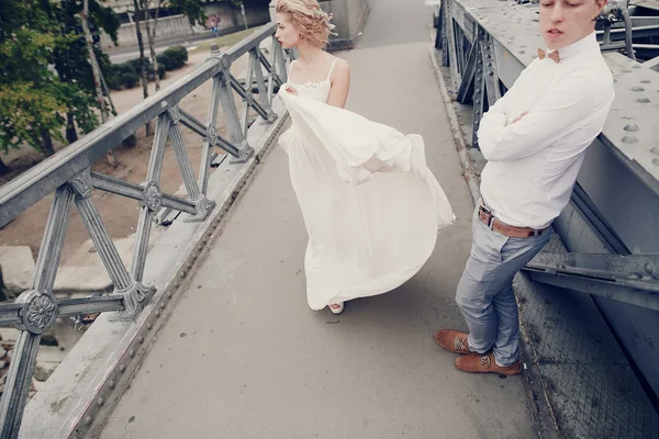 Dia do casamento em Budapeste — Fotografia de Stock