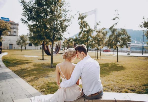 ブダペストでの結婚式の日 — ストック写真