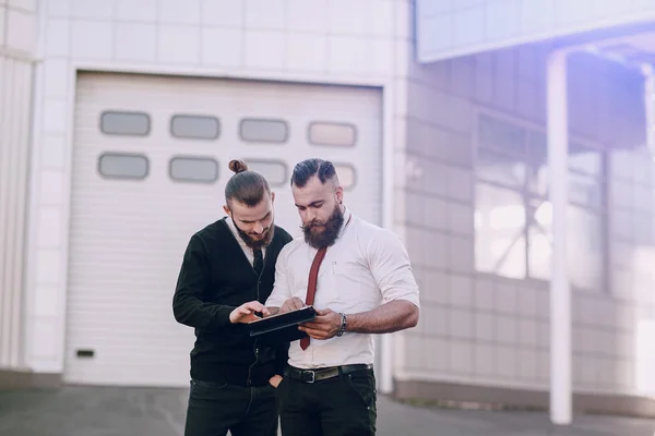 Business man outside — Stock Photo, Image