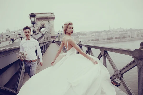Ziua nunții în Budapesta — Fotografie, imagine de stoc