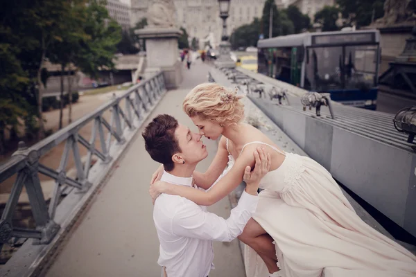 Düğün günü Budapeşte ' — Stok fotoğraf