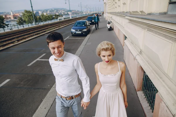 Día de la boda en Budapest — Foto de Stock