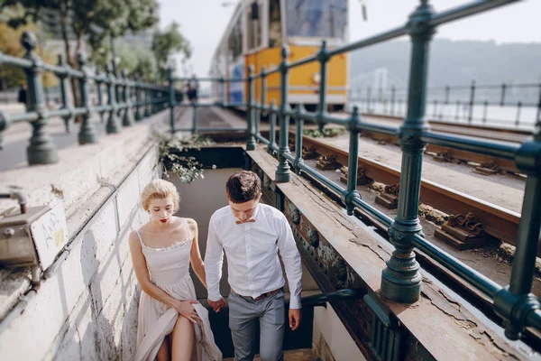 Día de la boda en Budapest — Foto de Stock