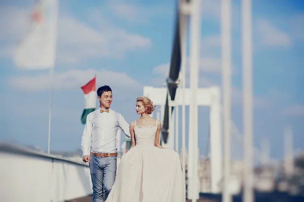 Día de la boda en Budapest — Foto de Stock