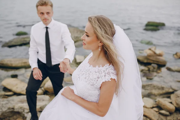 Dia do casamento em odessa — Fotografia de Stock