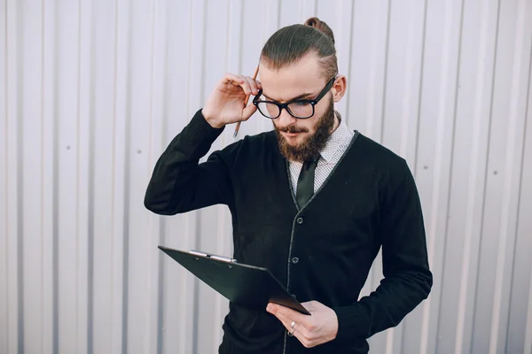 Business man outside — Stock Photo, Image