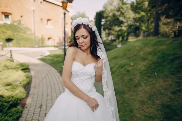 Dia de casamento festivo mágico — Fotografia de Stock