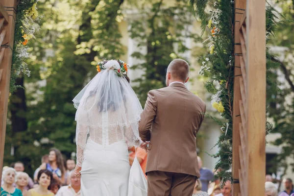Arco ceremonia boda —  Fotos de Stock
