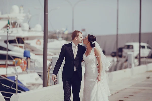 海での結婚式 — ストック写真