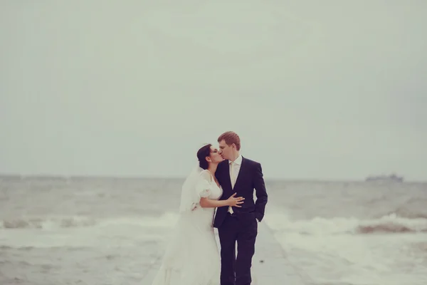 바다에서 결혼식 — 스톡 사진