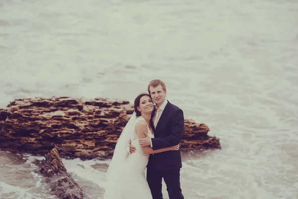 Mariage à la mer — Photo