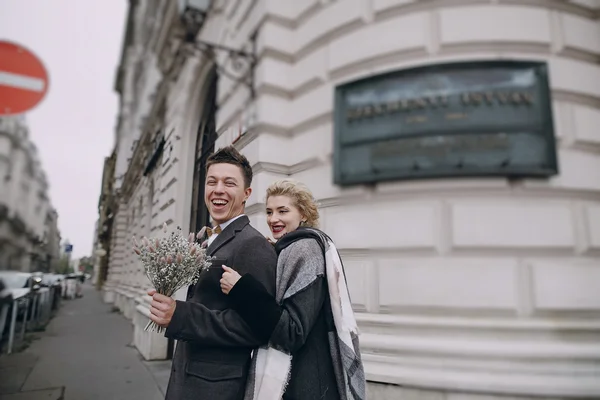 Hochzeitstag in Budapest — Stockfoto