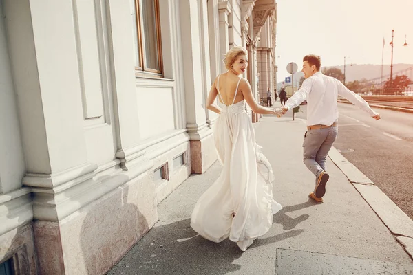 ブダペストでの結婚式の日 — ストック写真