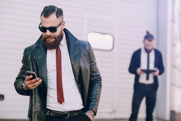 Business man outside — Stock Photo, Image