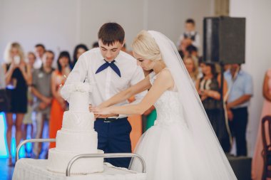 güzel genç çift düğün