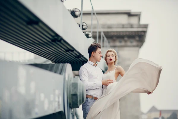 Día de la boda en Budapest — Foto de Stock