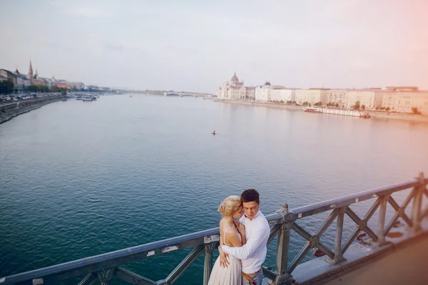 Bröllopsdag i Budapest — Stockfoto