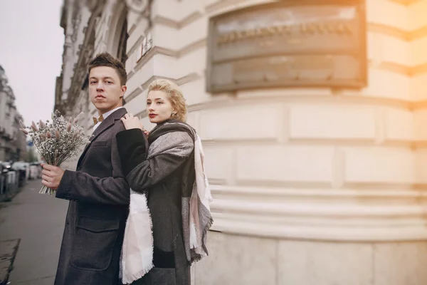 Hochzeitstag in Budapest — Stockfoto