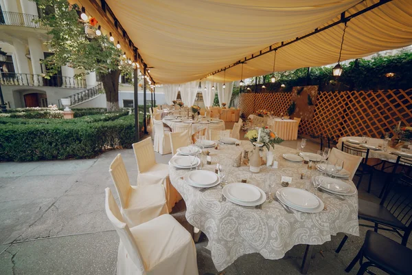 婚礼宴会餐厅 — 图库照片