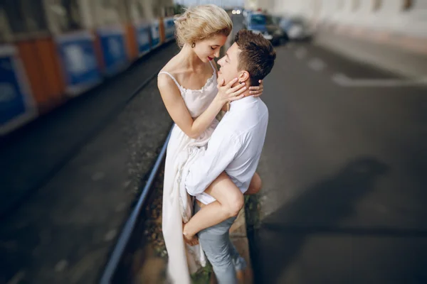 Wedding day in Budapest — Stock Photo, Image